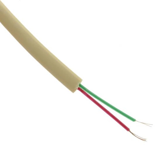 [KR-220-2CR] Cable Telef. Plano 2H Crema MIYACO