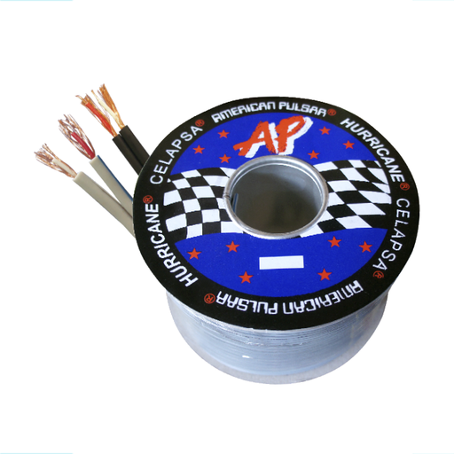 [AP-1066NG] Cable Mellizo Audio Stereo "HURRICANE" Negro
