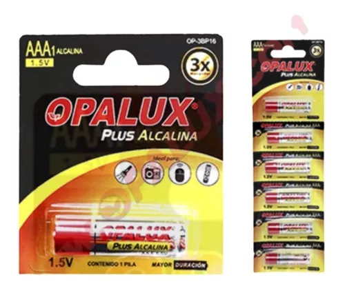 [OP-3BP16] Pila Alcalina AAA OPALUX Par
