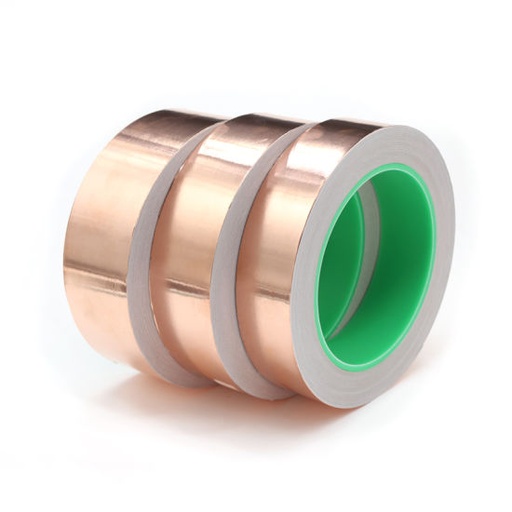 [EMI-10MM] Cinta Adhesiva Conductora 10mm 20mt Blindaje EMI 