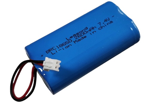 [BRC18650x2] Paquete de Batería de Iones de Litio 7.4V 2600mAH con Cable