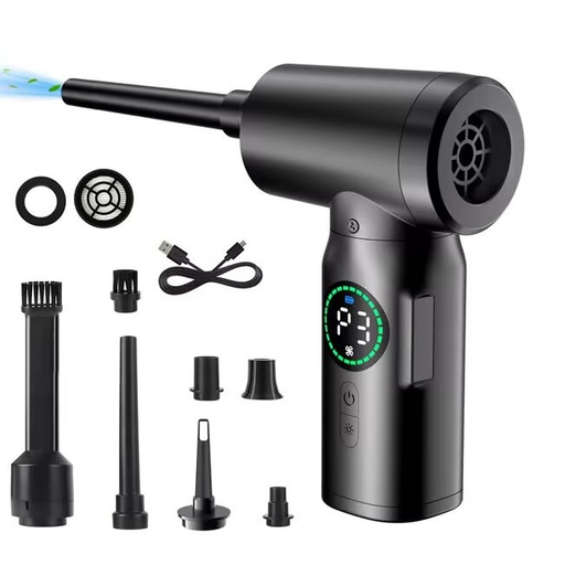 [CF01] Soplador y Aspirador Recargable con Display 