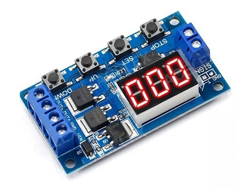 [TIMER-24V] Modulo Temporizador 999 Minutos - Timer Programable con Display Mosfet 12V a 24V DC