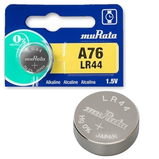 [LR44-MUR] Pila Botón Alcalina 1.5V A76 LR44 MURATA