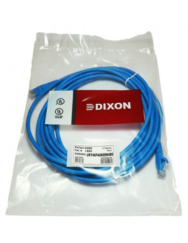 [PATCH-5D] PATCH CORD CAT6 LSZH AZUL DIXON (5mts)