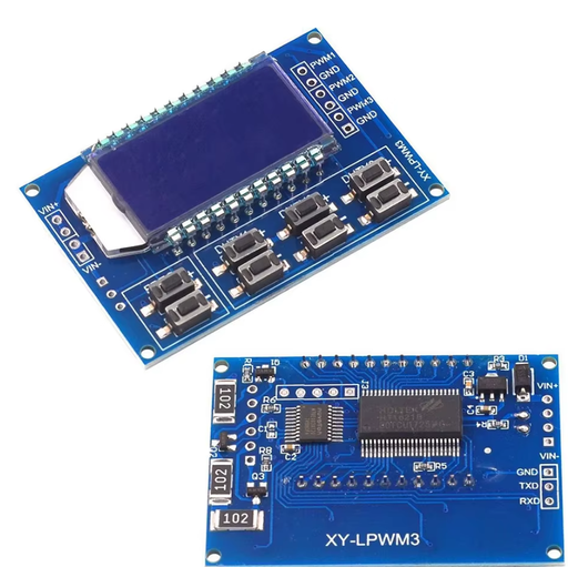 [PWM-3] Generador de Señal de Onda  Cuadrada Reactagular 3 Canales 