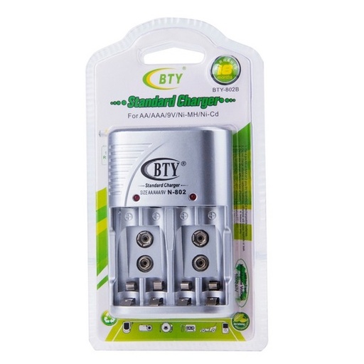 [BTY-802B] Cargador para Baterias AA/AAA/9V/NI-MH/ N-802