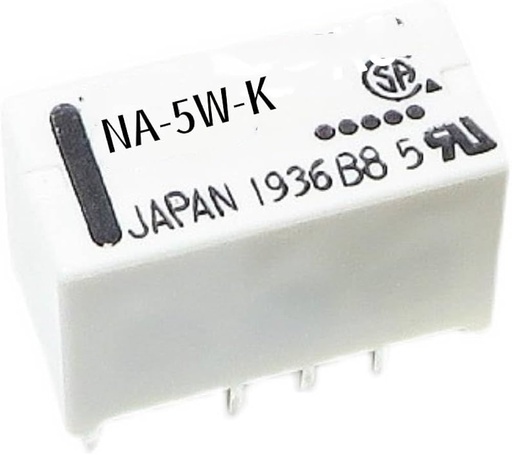 [NA5W-K] Rele Miniatura de 5Voltios DC 8 Pines 2A 30VDC / 0.5A 125VAC Doble Polo