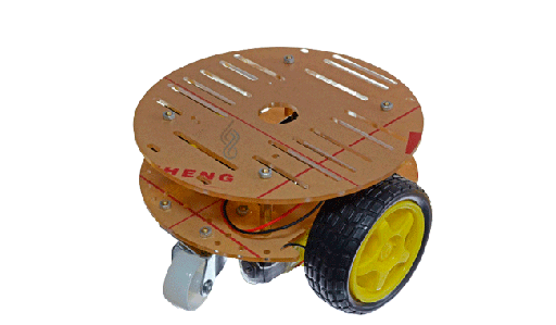 [CCH-2WRD] Chasis Redondo para Robotica de 2+2 Ruedas