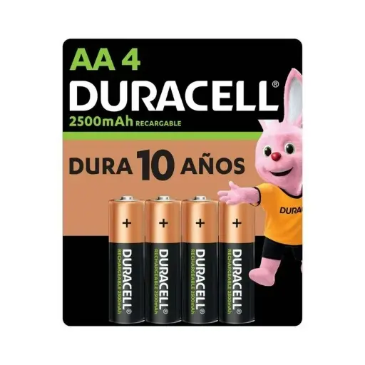 [DX1500X4] Pila Recargable AA x4 Duracell