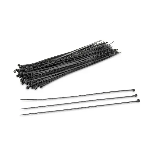 [CCT-48300B] Cintillos Nylon 300X4.8Mm Color Negro "OPALUX"