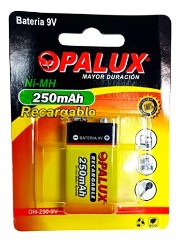 [DH-250-9V] Batería Recargable "OPALUX" 250 Mah 9V N-Mh