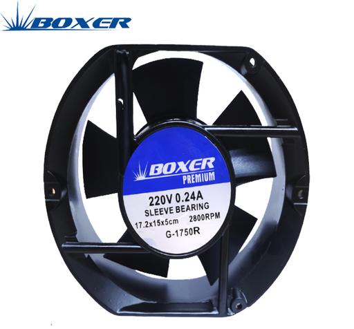 [G-1750R] Ventilador Con Rodajes "Boxer" 17.2X15X5Cm 220V 0.14AMP 3000R