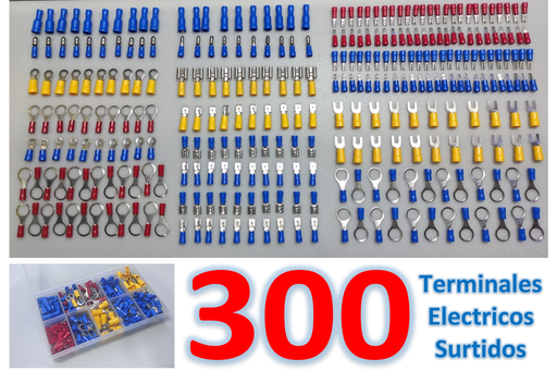 [KIT-302] Kit de 18 Tipos de Terminales Eléctricos (Total 302 PCS)