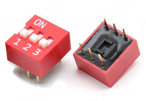 [DIP-SW-3] Dip Switch 3 Pos. Rojo