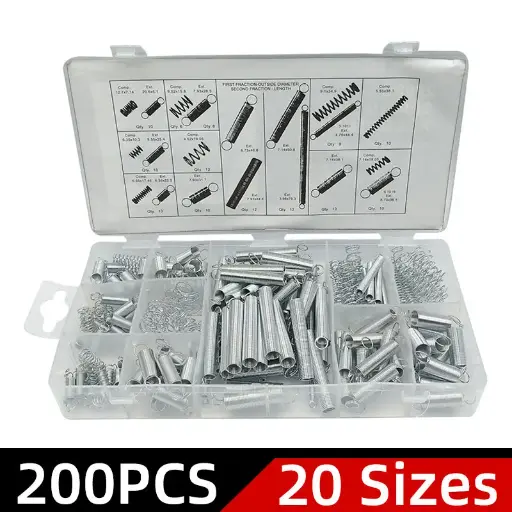 [RE-SORT] Set de 200 Resortes en Caja, 20 Medidas 