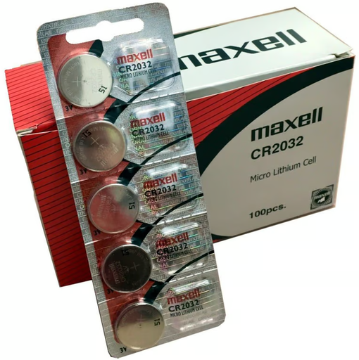 [CR2032MAX-CJ] Bateria de Litio Boton 3V. CR2032 Caja x 100 MAXELL