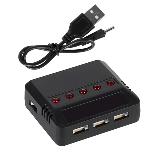 [B3-X5] Cargador Múltiple 5 en 1 para Batería Lipo de 3.7 V, USB 