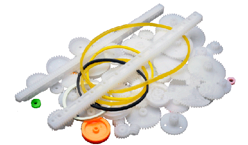 [GEAR75] Juego de Engranajes Plásticos para Robótica Car Robot