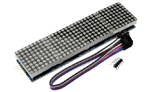 [MAX7219-PCBX4] Driver de Leds con Display de 256 Leds 