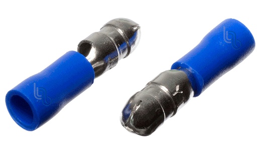 [MPD2-195] Terminal Macho Preaislado T/Bala AWG 16-14 Azul