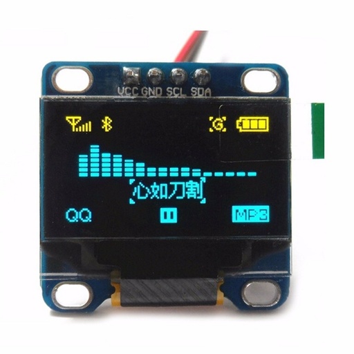 [OLed096-I2C] Display OLED 0.96 Pulgadas I2C Driver Color Azul Amarillo 